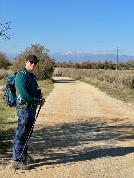Wanderer auf einem Weg 