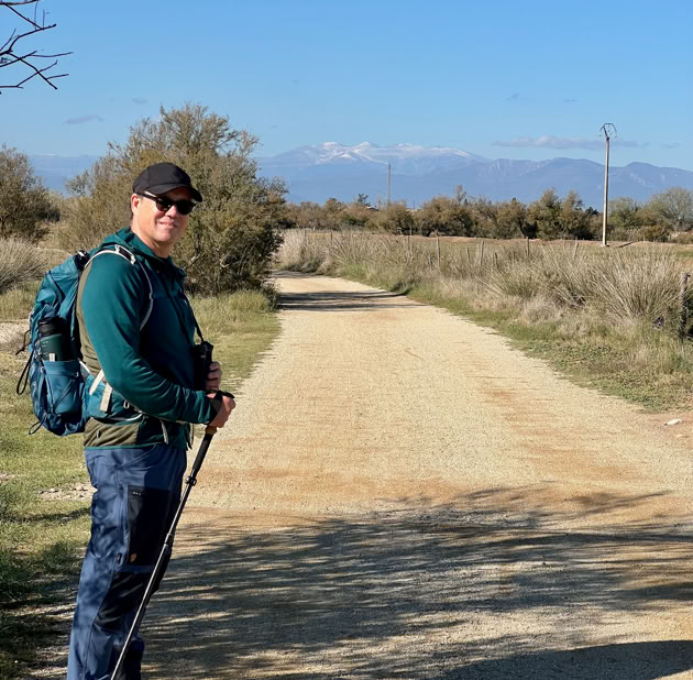 Wanderer auf einem Weg 